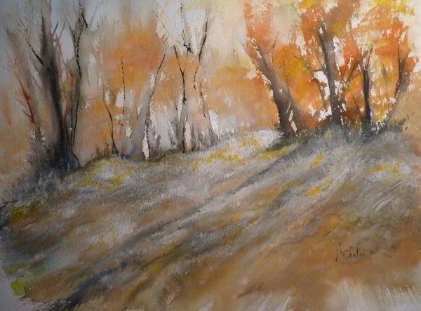 Automne e neige débutante